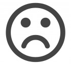 En esta foto se puede observar un emoticono con una cara triste.